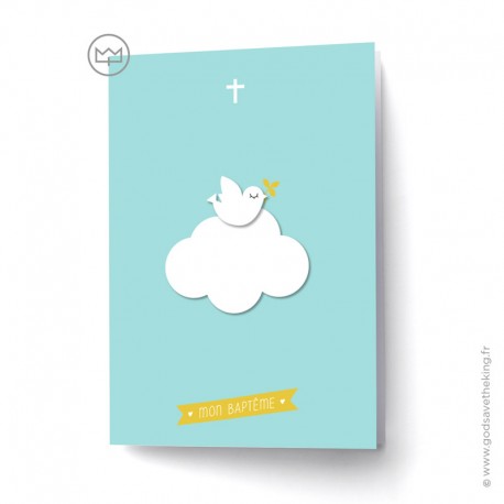 Couvertures livret de messe Baptême garçon x 5 - Cartes d'invitation et couvertures de livret Baptême Godsavetheking