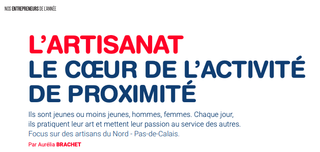 Les entrepreneurs de l'année - Atlas éco de La Voix du Nord - Décembre 2019