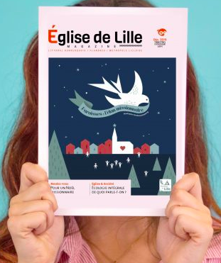 Réalisation de la couverture de la revue Diocésaine de Lille - décembre 2019